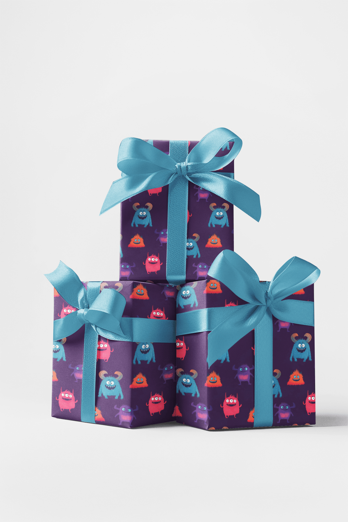 Friendly Monster Parade - London Penny Gift Wrap