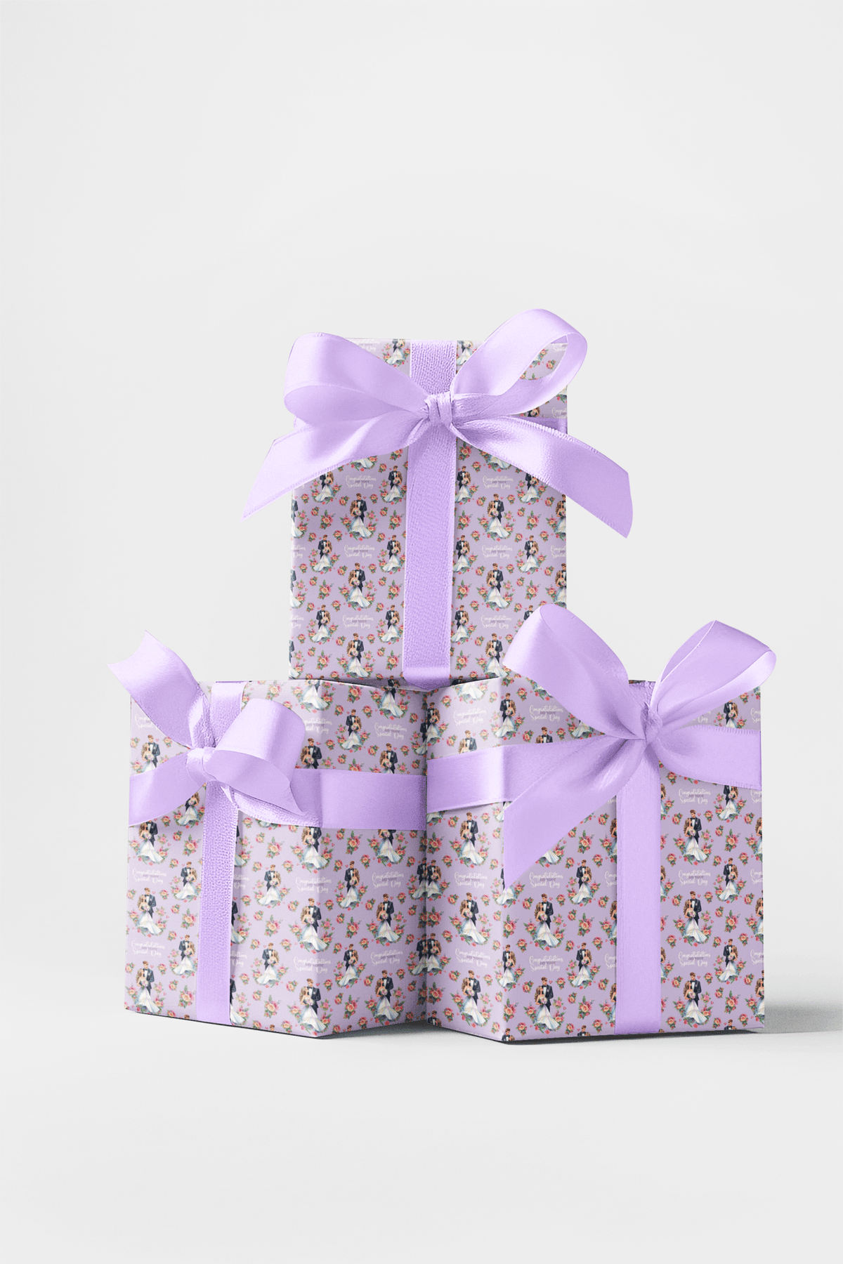 Bride & Groom - London Penny Gift Wrap