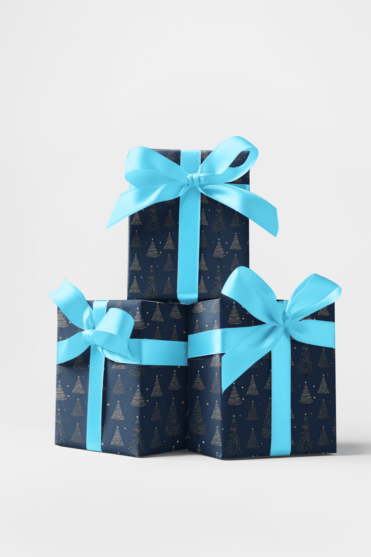 Night Christmas Trees - London Penny Gift Wrap