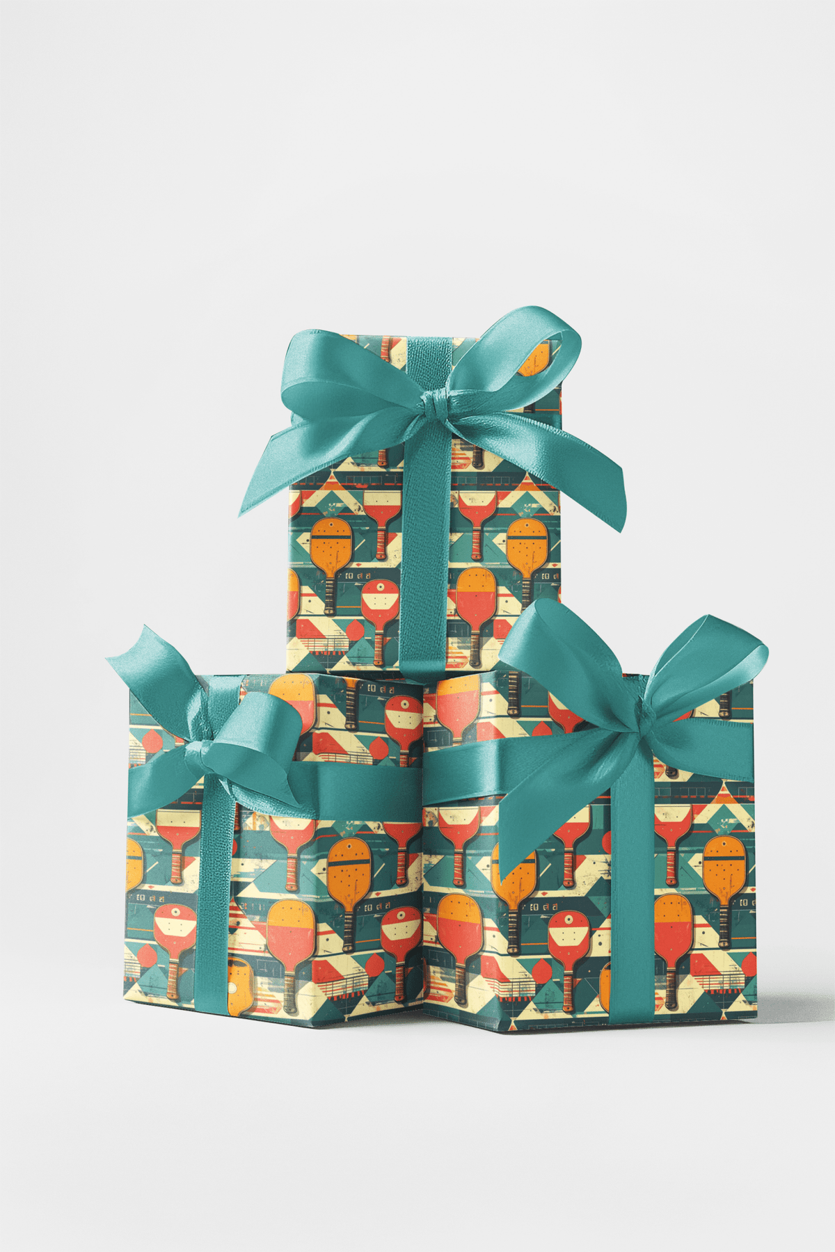Pickleball Time Machine Wrapping Paper - London Penny Gift Wrap