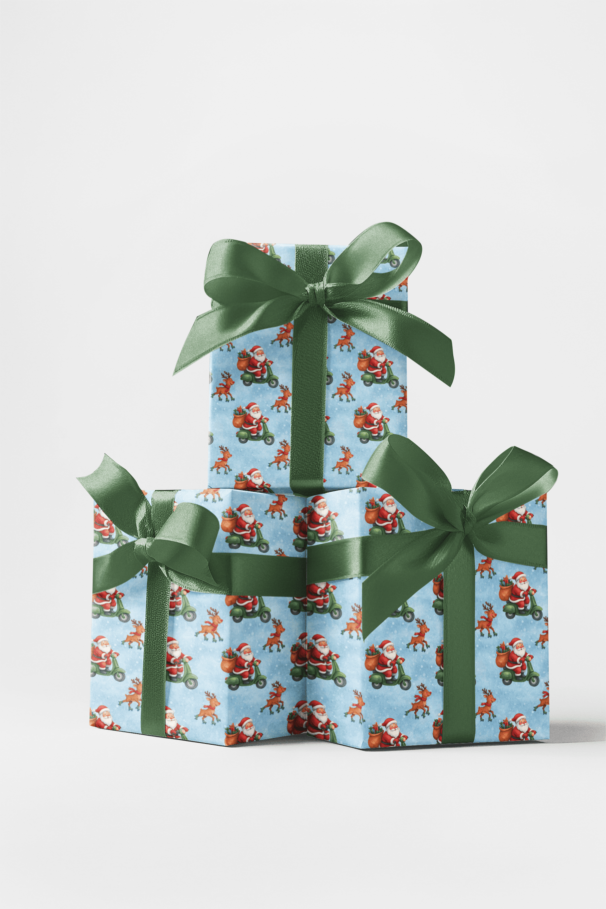 Rolling into Christmas - London Penny Gift Wrap