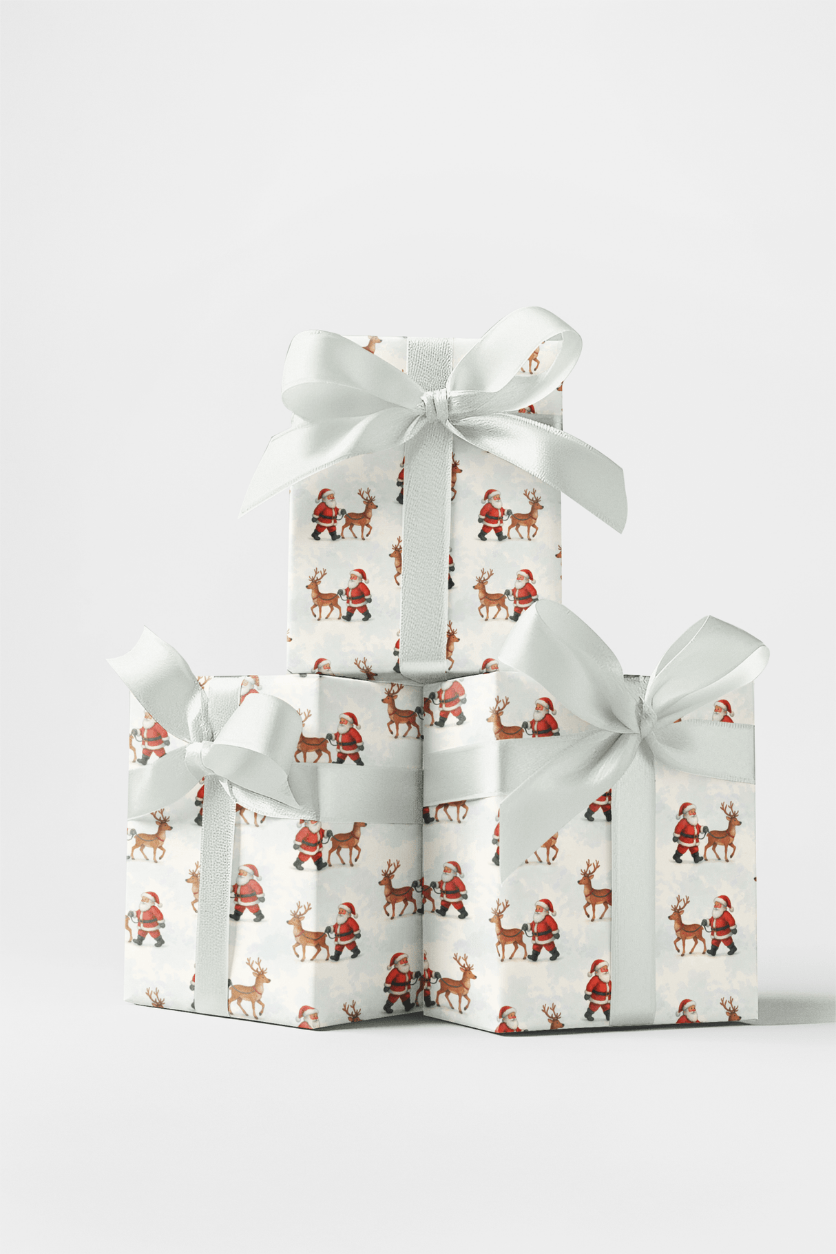 Santa’s Reindeer Walkies - London Penny Gift Wrap