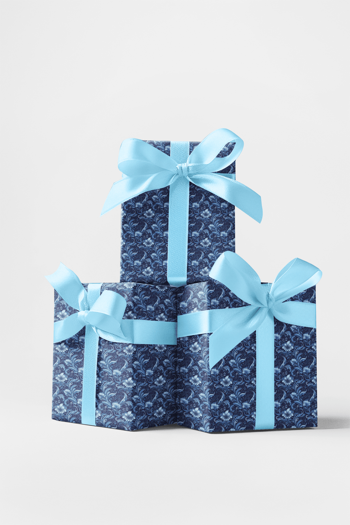 Baroque Bleu - London Penny Gift Wrap