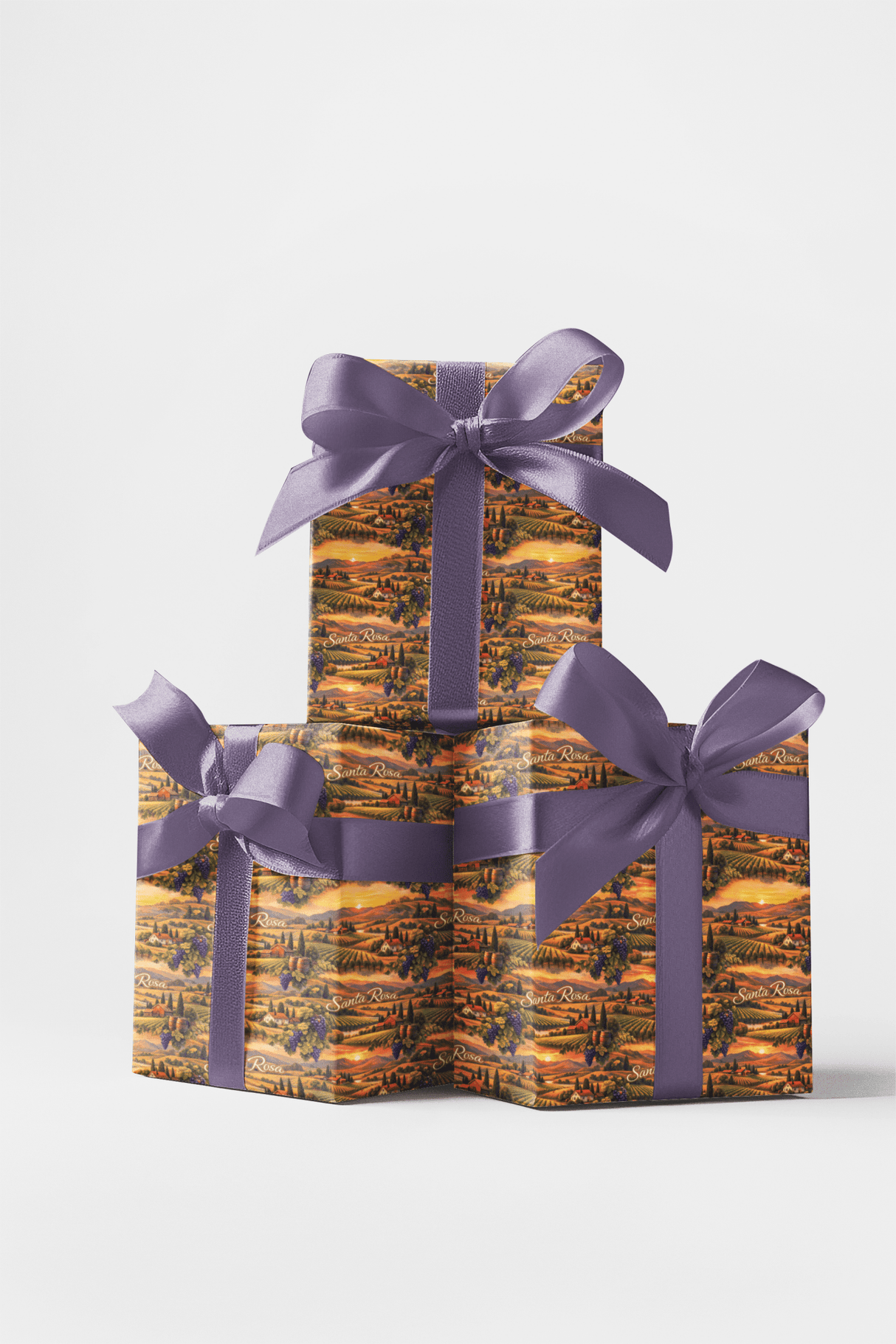 Santa Rosa Wine Country Warmth - London Penny Gift Wrap