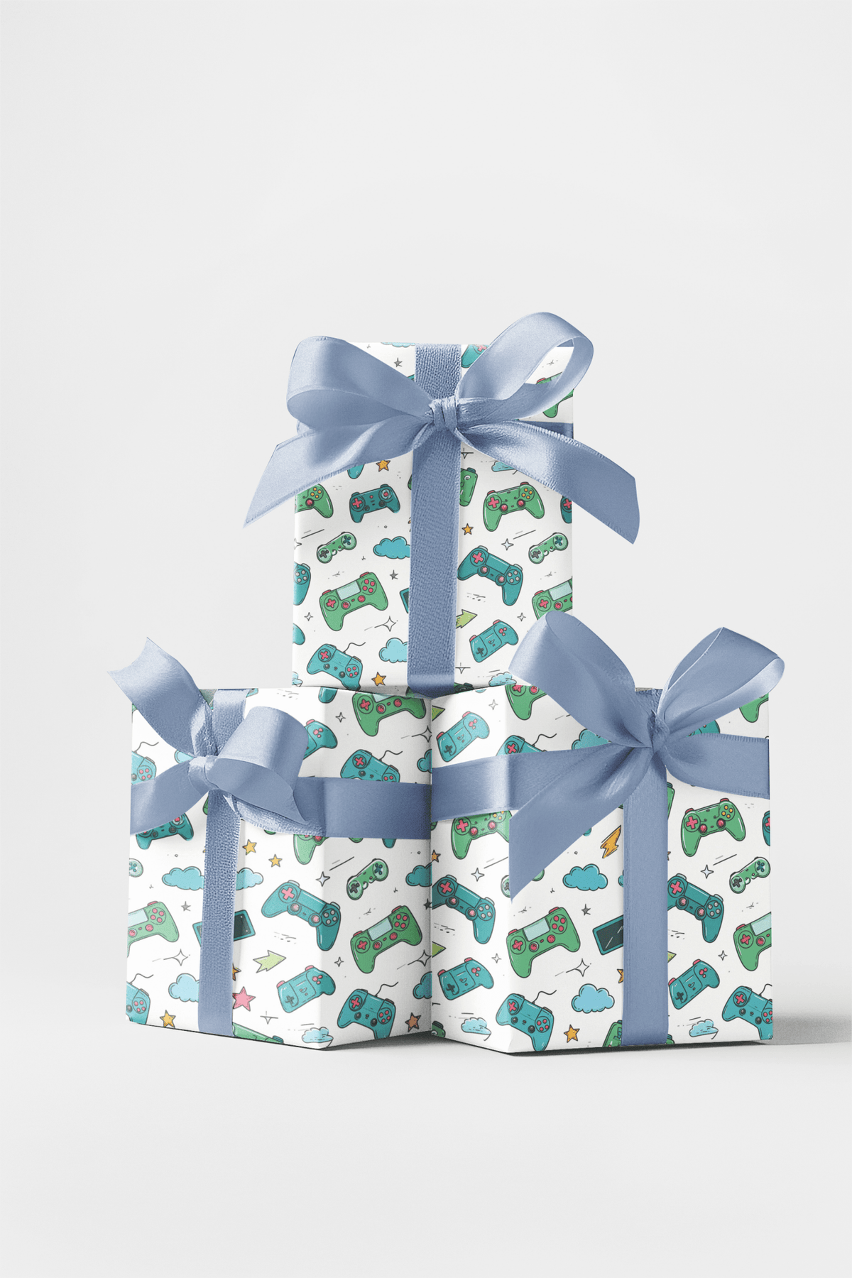 Game On Go Icons Wrapping Paper - London Penny Gift Wrap