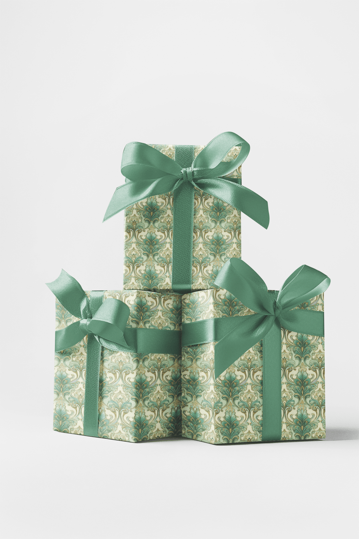 Pastel Baroque: Iced Pistachio - London Penny Gift Wrap
