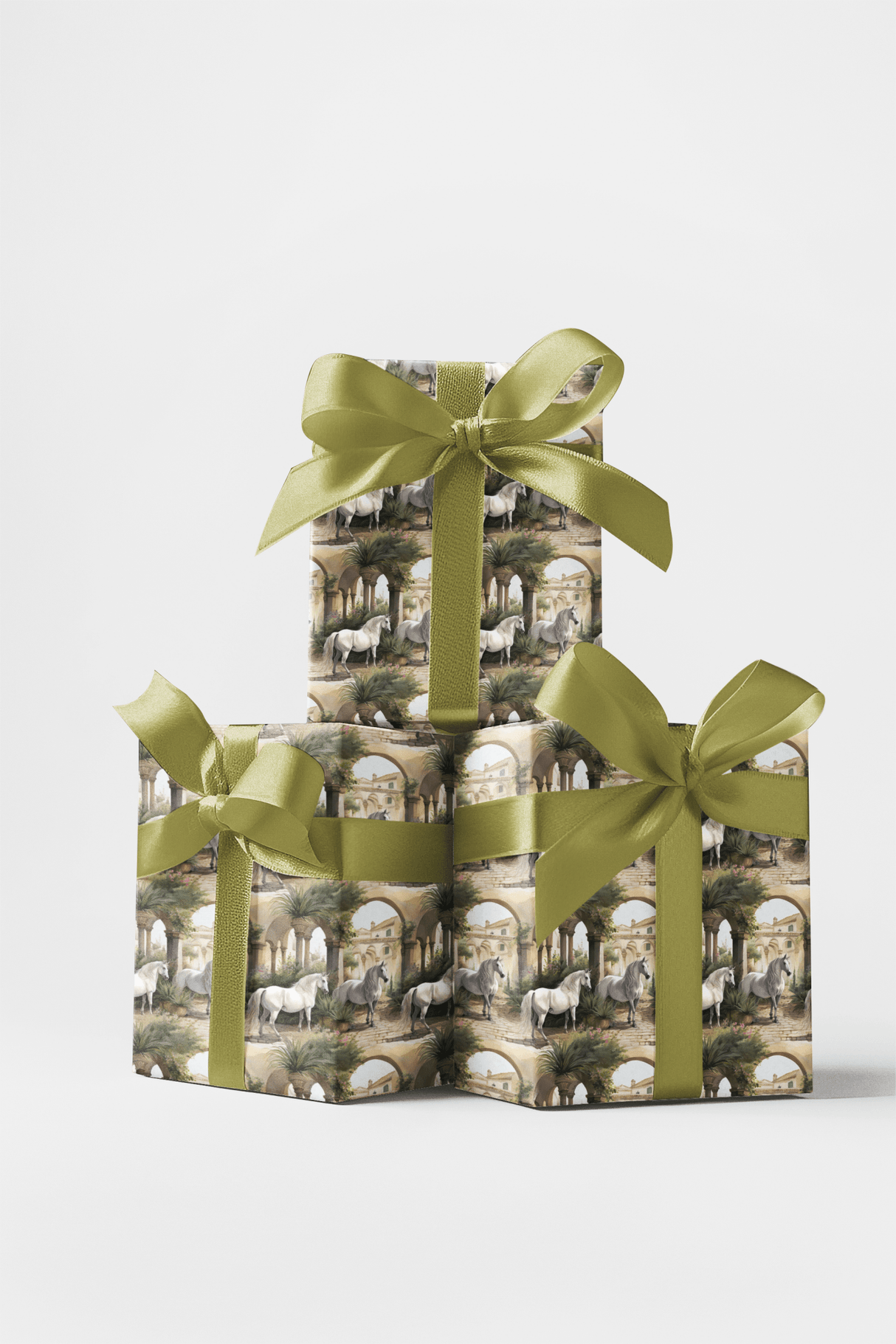 Courtyard Levade Lipizzaner - London Penny Gift Wrap