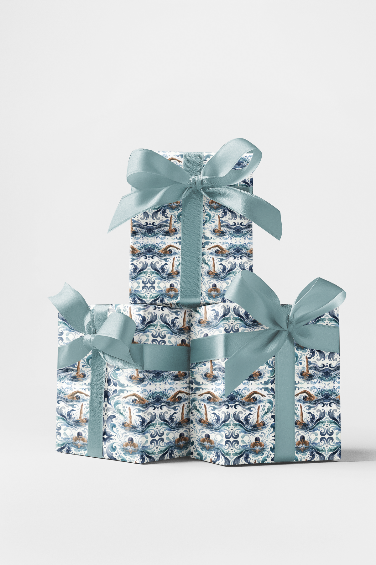 Artistic Water Motion Wrapping Paper