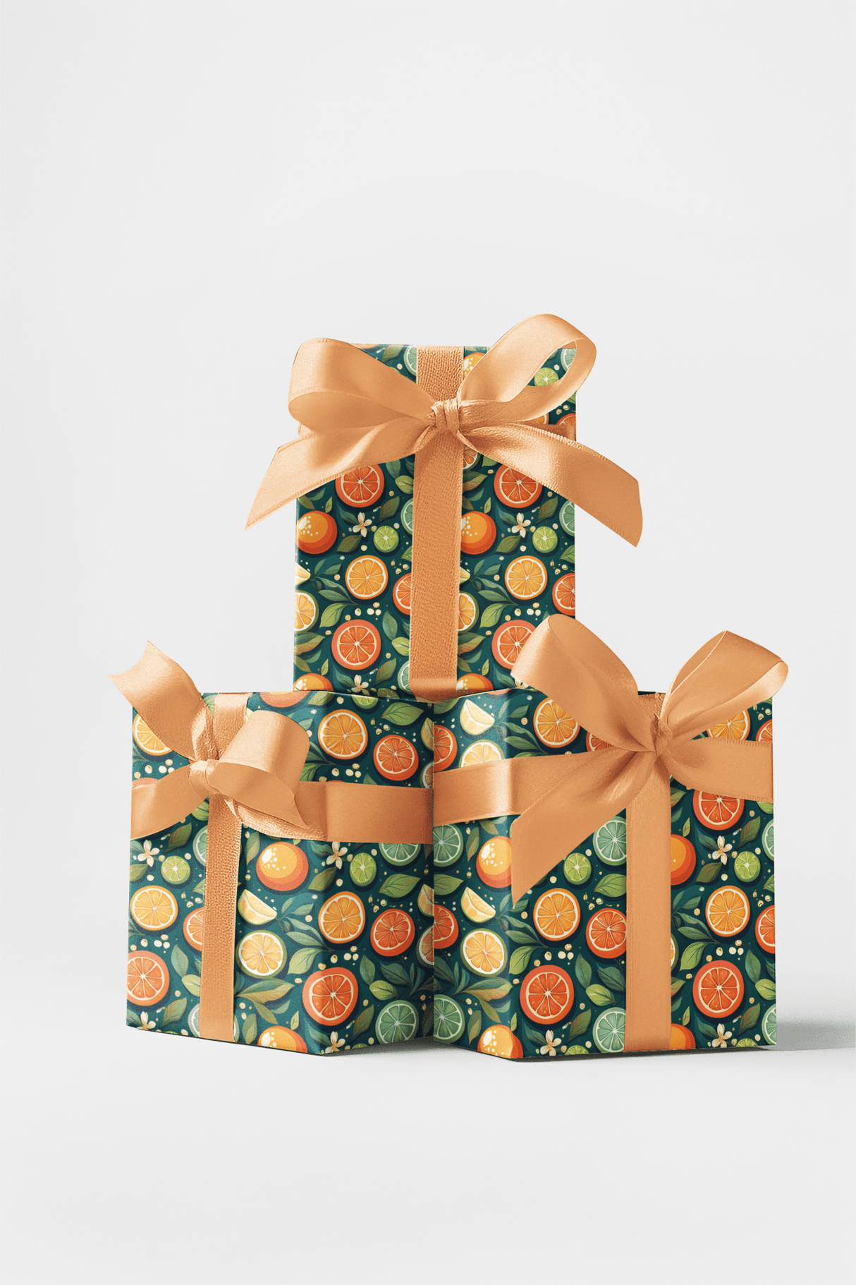 Summer Citrus - London Penny Gift Wrap