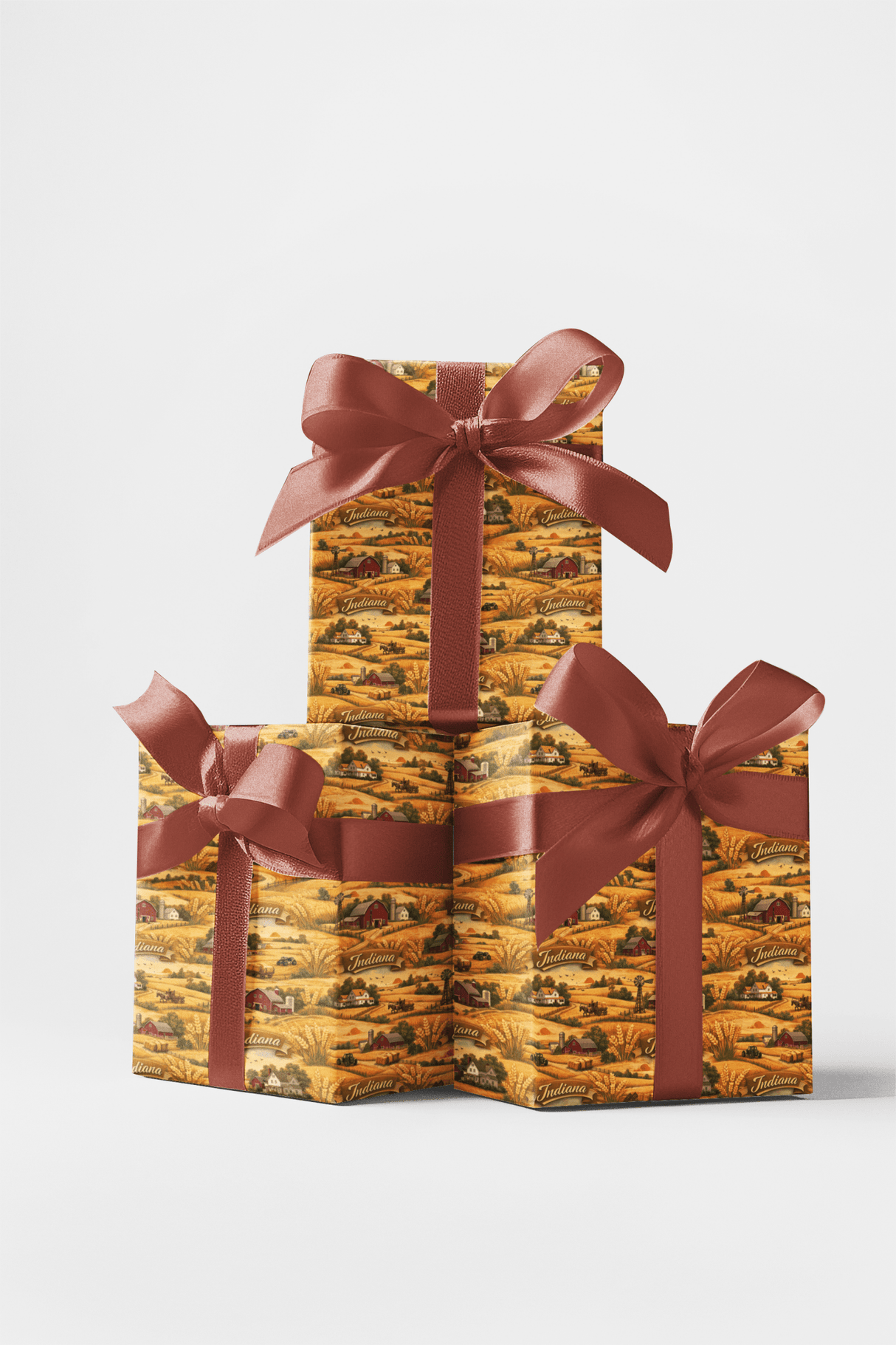 Indiana Heartland Fields - London Penny Gift Wrap