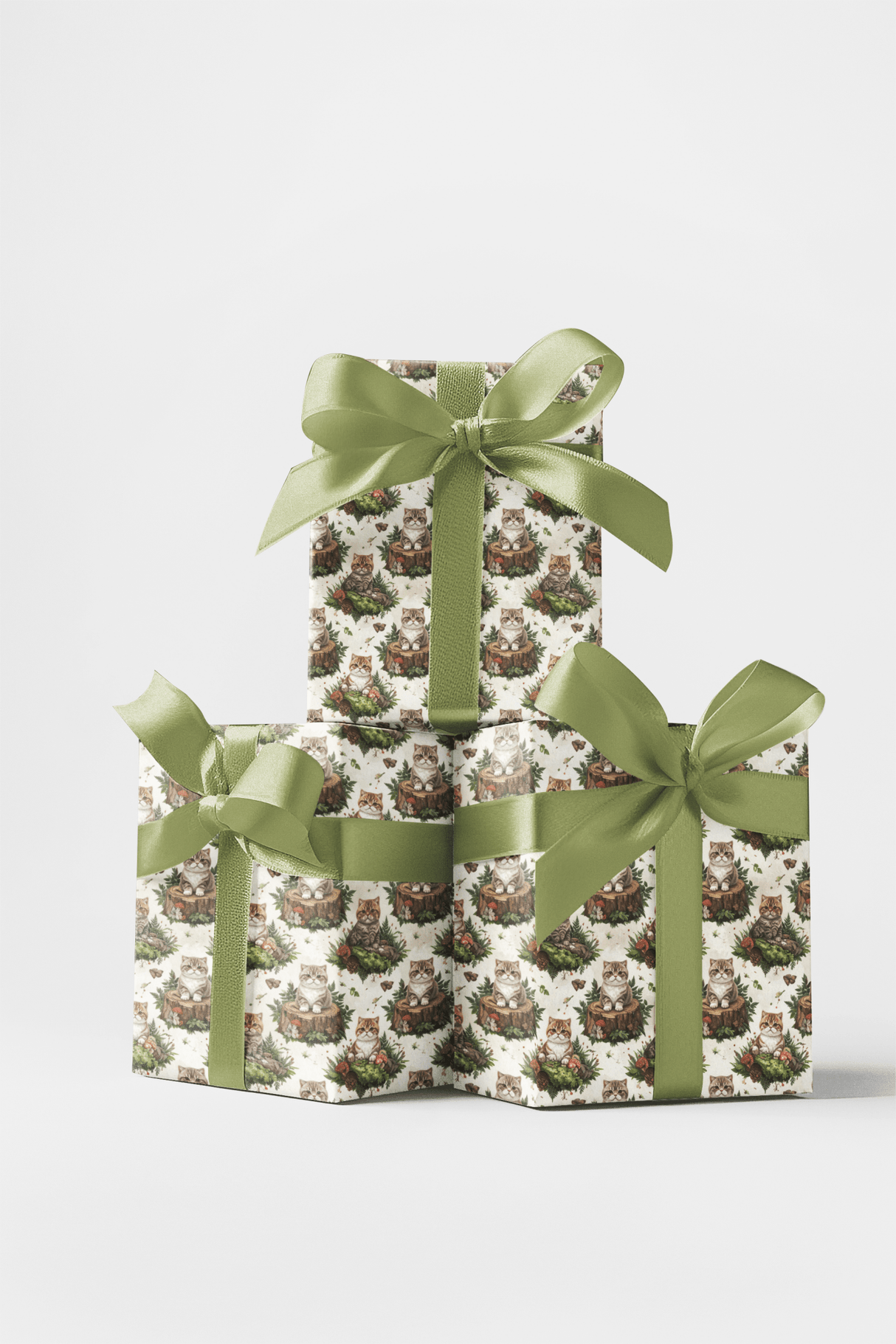 Enchanted Woodland (Exotic Shorthair) Wrapping Paper - London Penny Gift Wrap