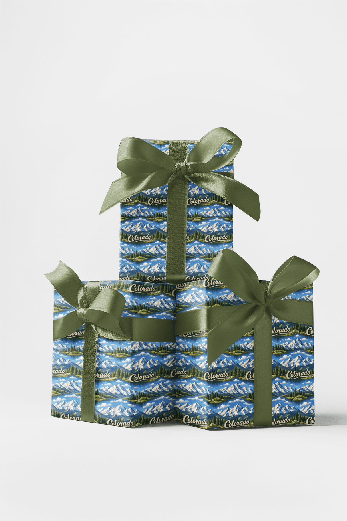 Colorado Alpine Peaks - London Penny Gift Wrap