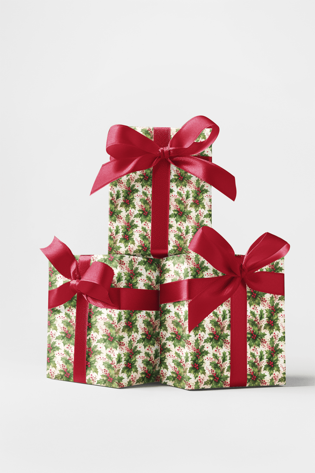 Merry & Bright Boughs - London Penny Gift Wrap