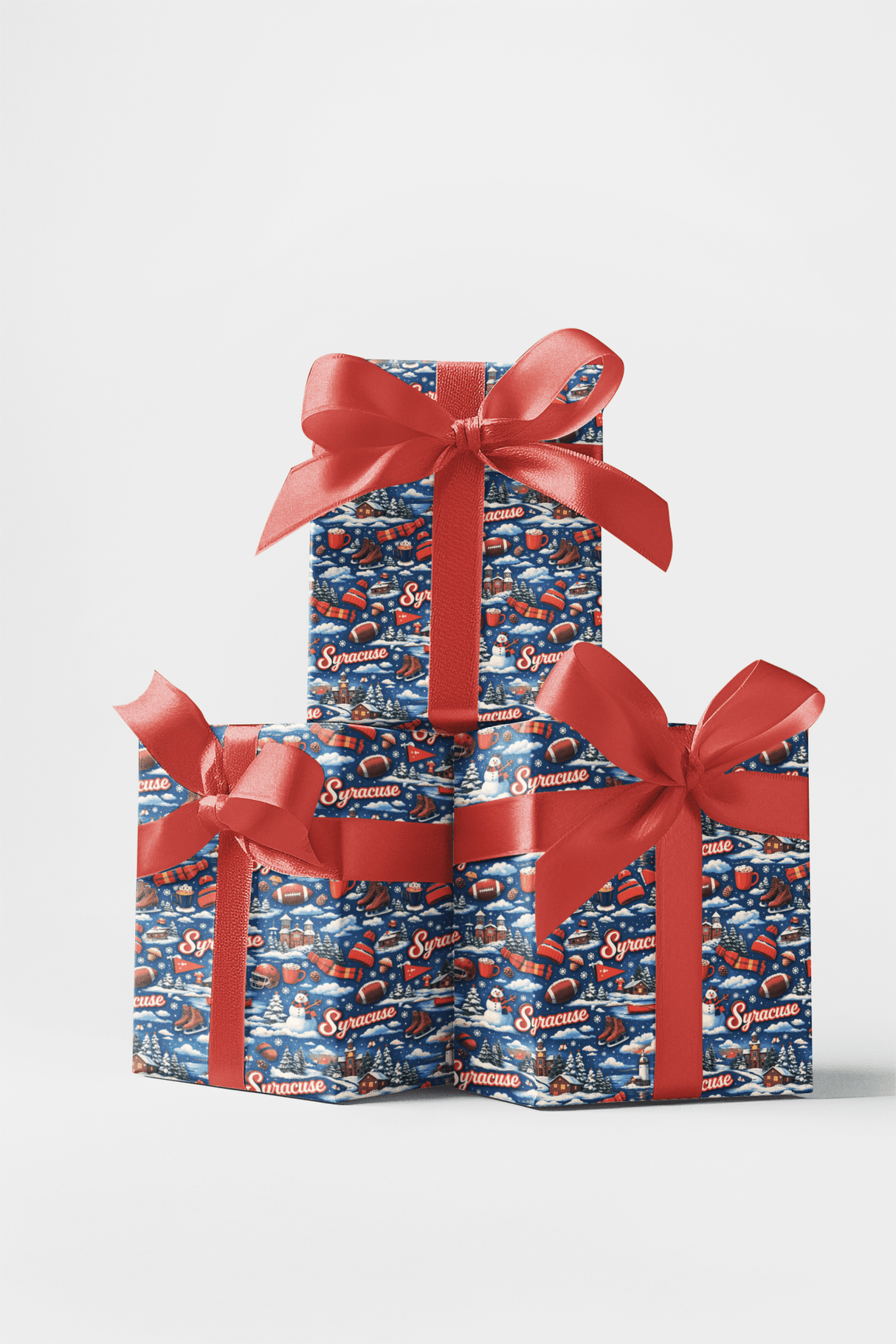 Syracuse Lake Snowfall - London Penny Gift Wrap