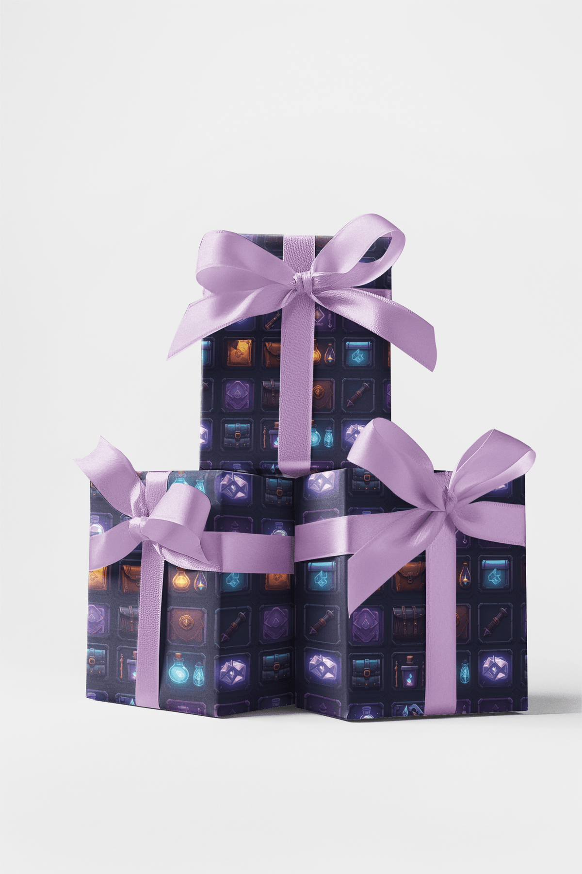 Inventory Relic Grid Wrapping Paper - London Penny Gift Wrap