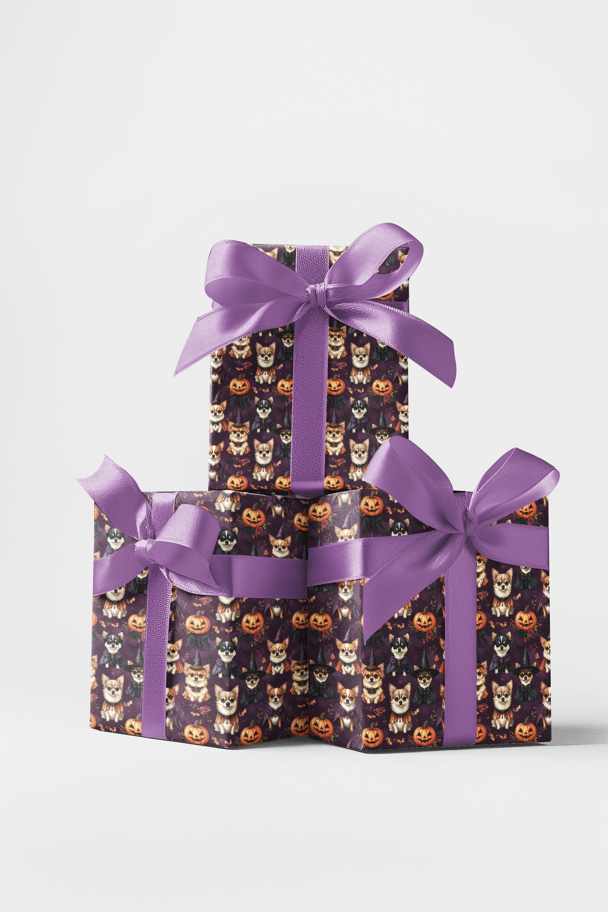 Halloween Chihuahua Party Wrapping Paper