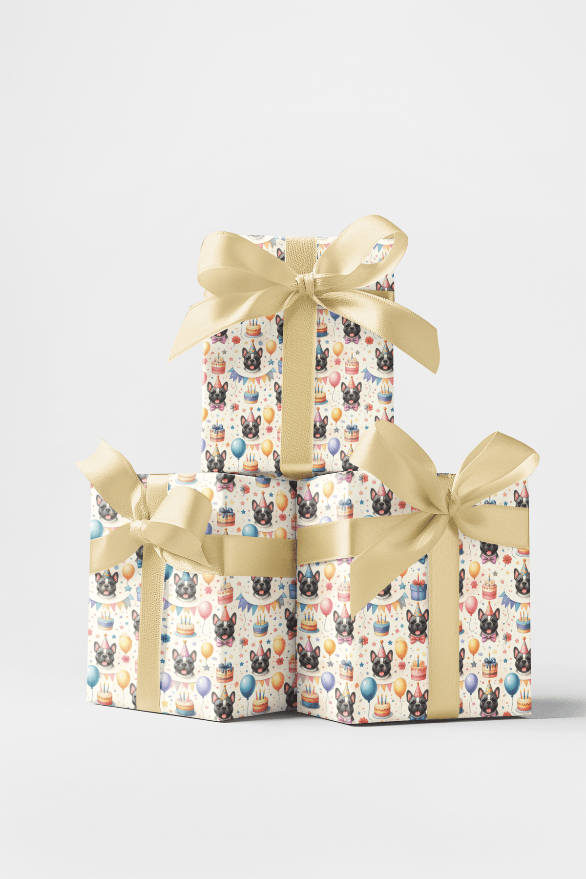 Birthday Party (Cane Corso) Wrapping Paper - London Penny Gift Wrap