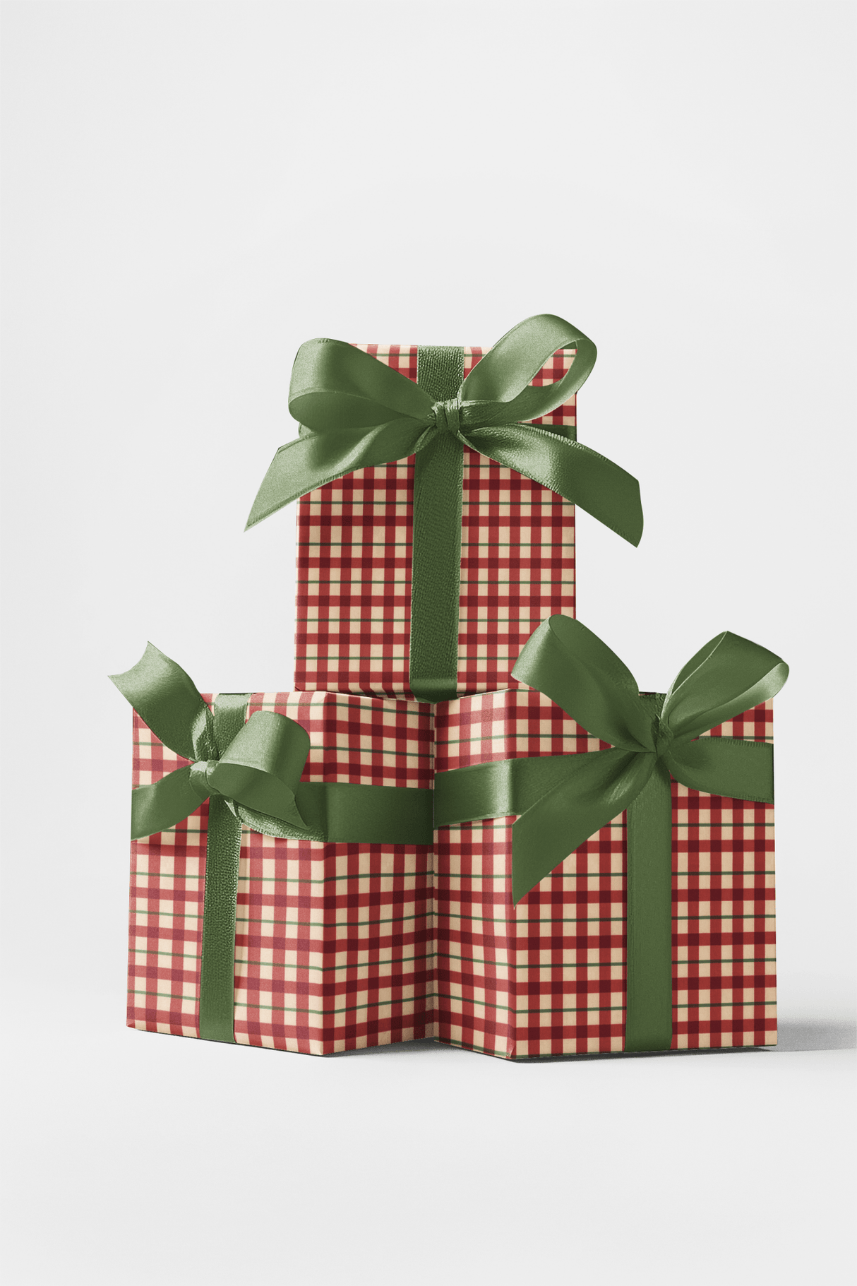 Holiday Gingham - London Penny Gift Wrap