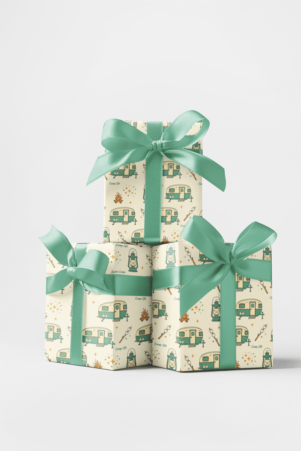 Camping Under Stars - London Penny Gift Wrap