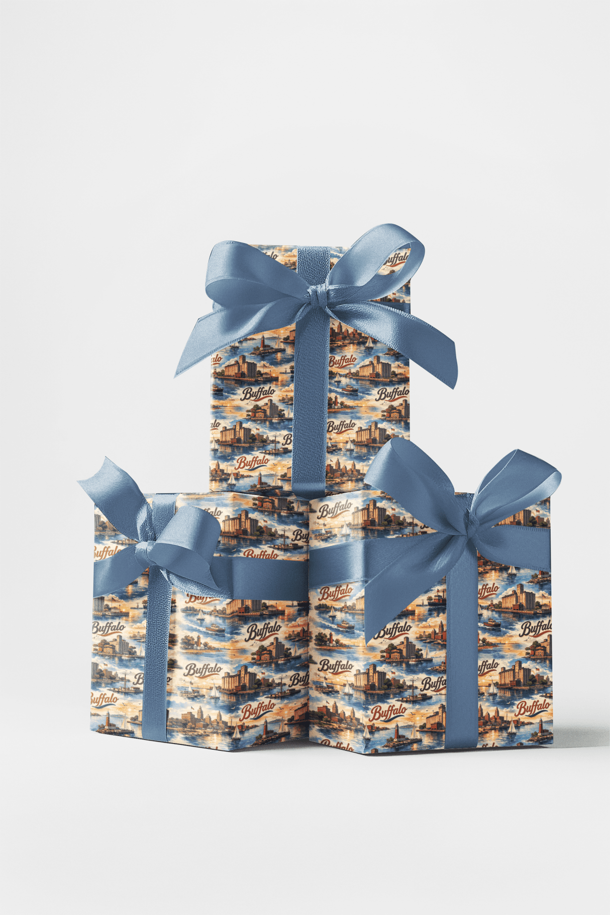 Buffalo Snow & Steel - London Penny Gift Wrap
