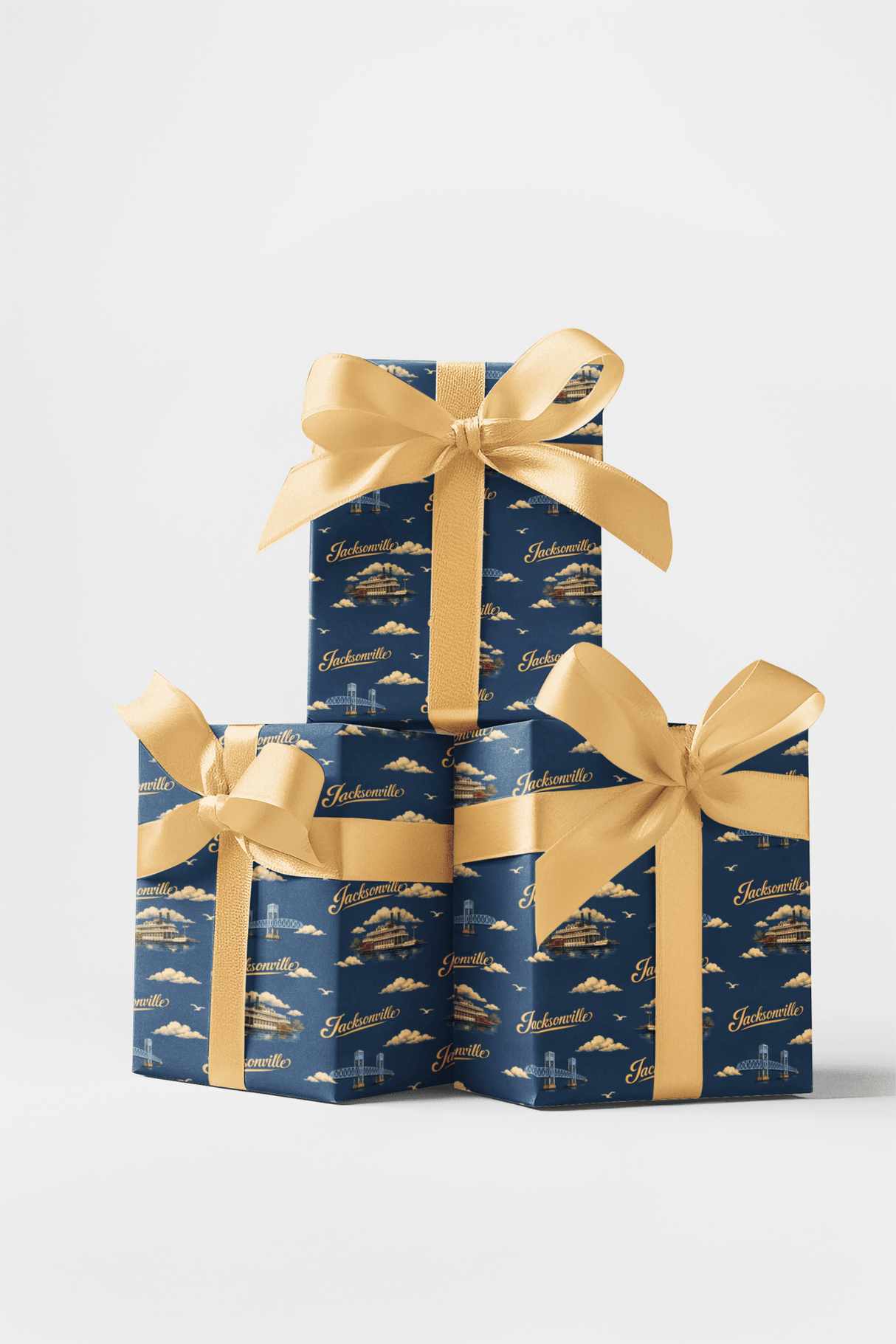 Jacksonville Riverside Memories - London Penny Gift Wrap