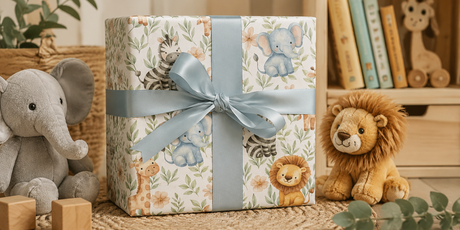 Zoo Animal Wrapping Paper - London Penny Gift Wrap
