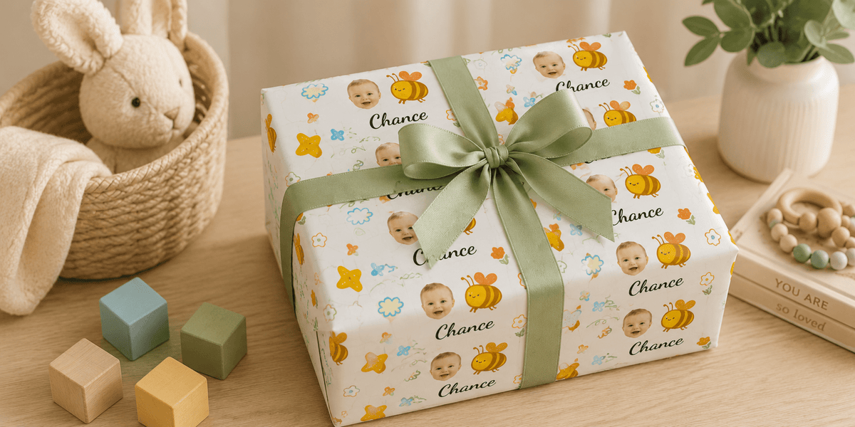Personalized Kids & Baby - London Penny Gift Wrap