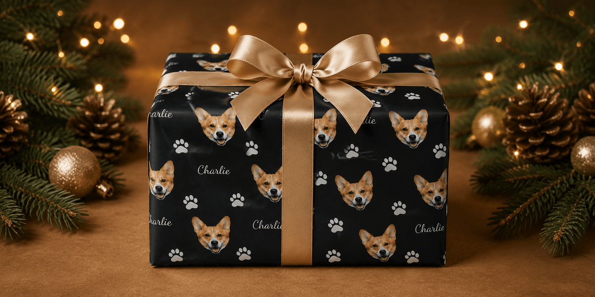 Personalized Pets & Animals - London Penny Gift Wrap
