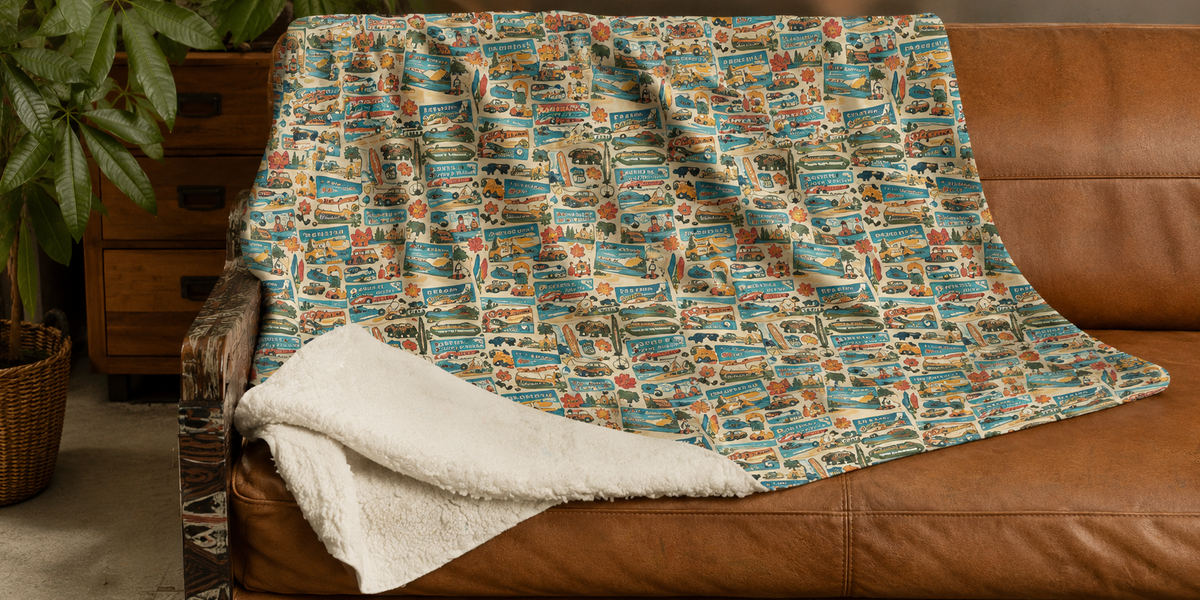 USA State Blankets - London Penny Gift Wrap