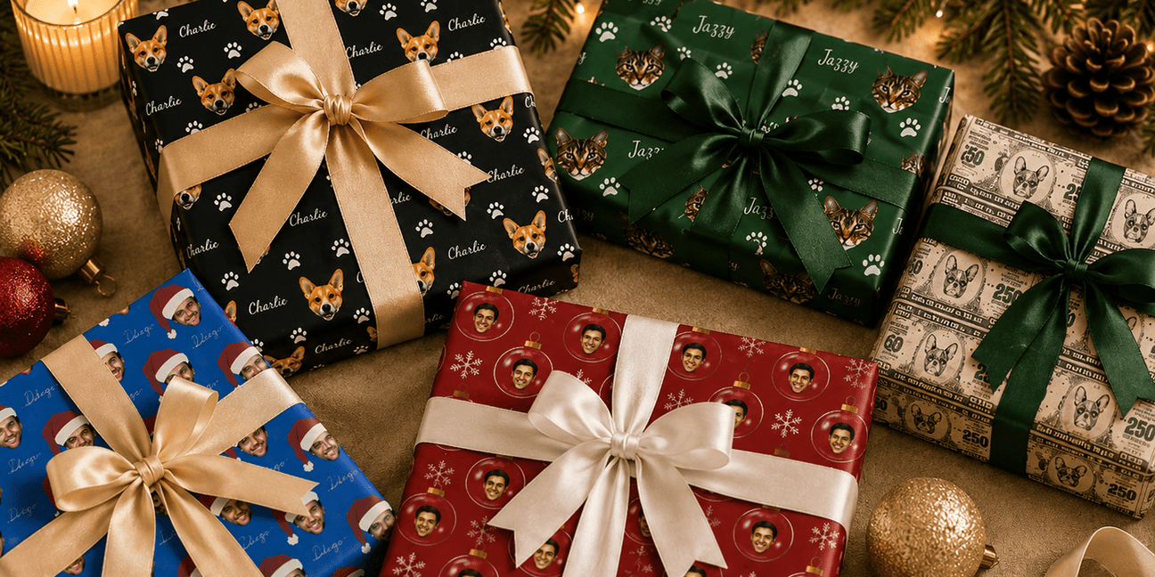 Personalized Products - London Penny Gift Wrap