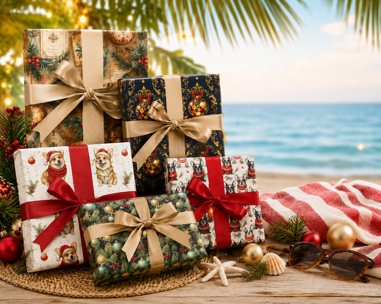 Christmas in July - London Penny Gift Wrap