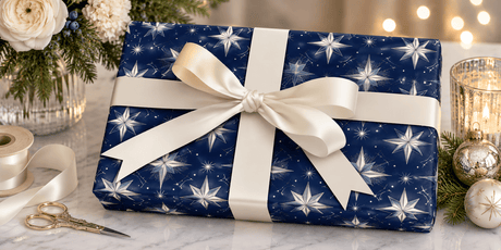 Blue Wrapping Paper - London Penny Gift Wrap