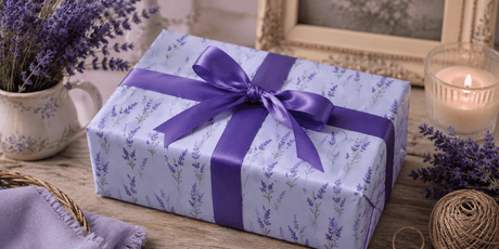Purple Wrapping Paper - London Penny Gift Wrap