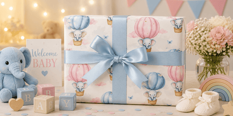 Baby Shower - London Penny Gift Wrap