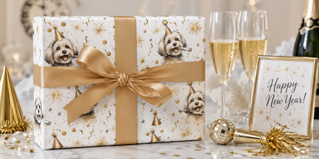 New Years Wrapping Paper - London Penny Gift Wrap