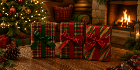 Christmas Patterns - London Penny Gift Wrap