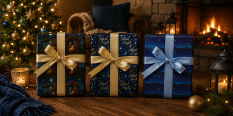 Christian Christmas Wrapping Paper - London Penny Gift Wrap