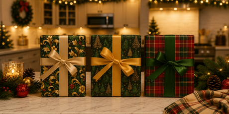 Modern & Minimalist Christmas Wrapping Paper - London Penny Gift Wrap