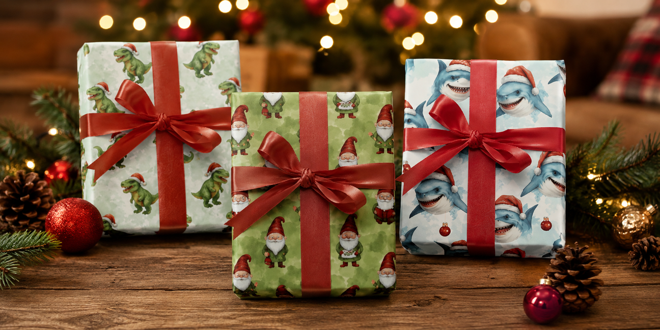 Kids' Christmas Wrapping Paper - London Penny Gift Wrap