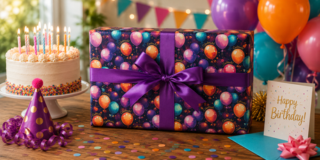 Birthday Wrapping Paper - London Penny Gift Wrap