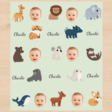Personalized Zoo Animals 6FT Wrapping Paper | Custom Gift Wrap - London Penny Gift Wrap