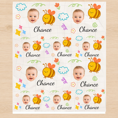 Personalized Bee 6FT Wrapping Paper | Custom Gift Wrap