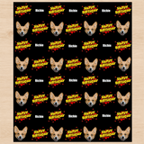 Personalized Comic Birthday 6FT Wrapping Paper | Custom Gift Wrap - London Penny Gift Wrap