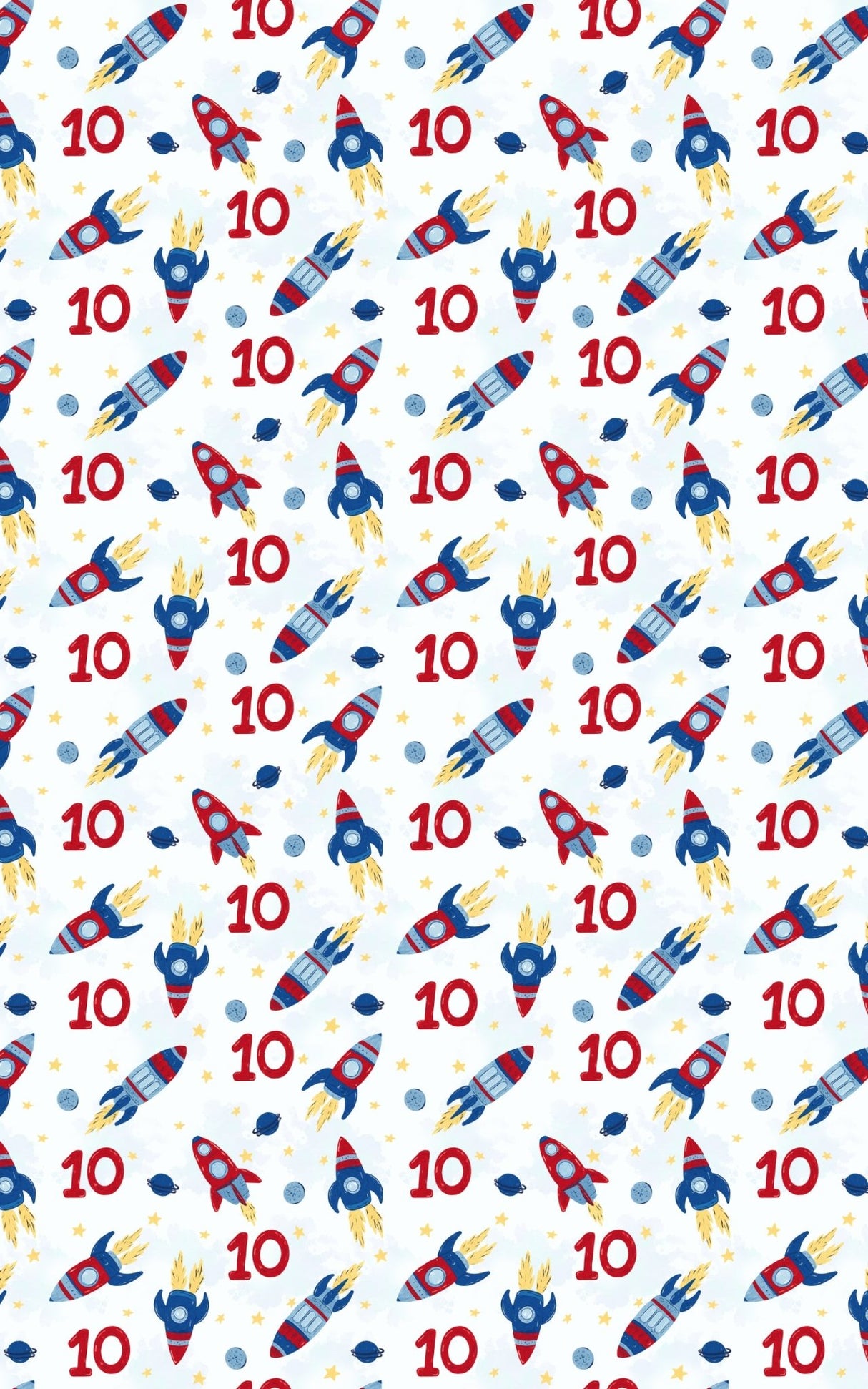 Stellar Birthday Ten - London Penny Gift Wrap