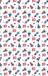 Stellar Birthday Ten - London Penny Gift Wrap