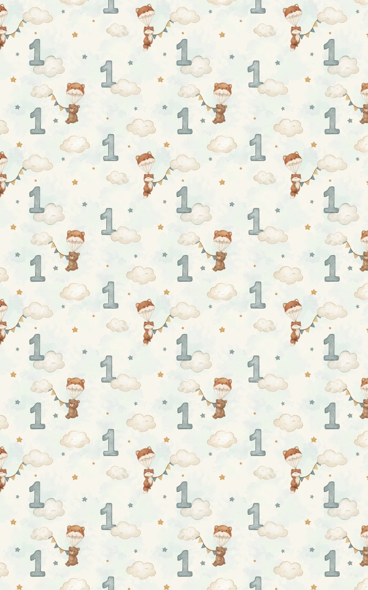 Little Star Turns One - London Penny Gift Wrap