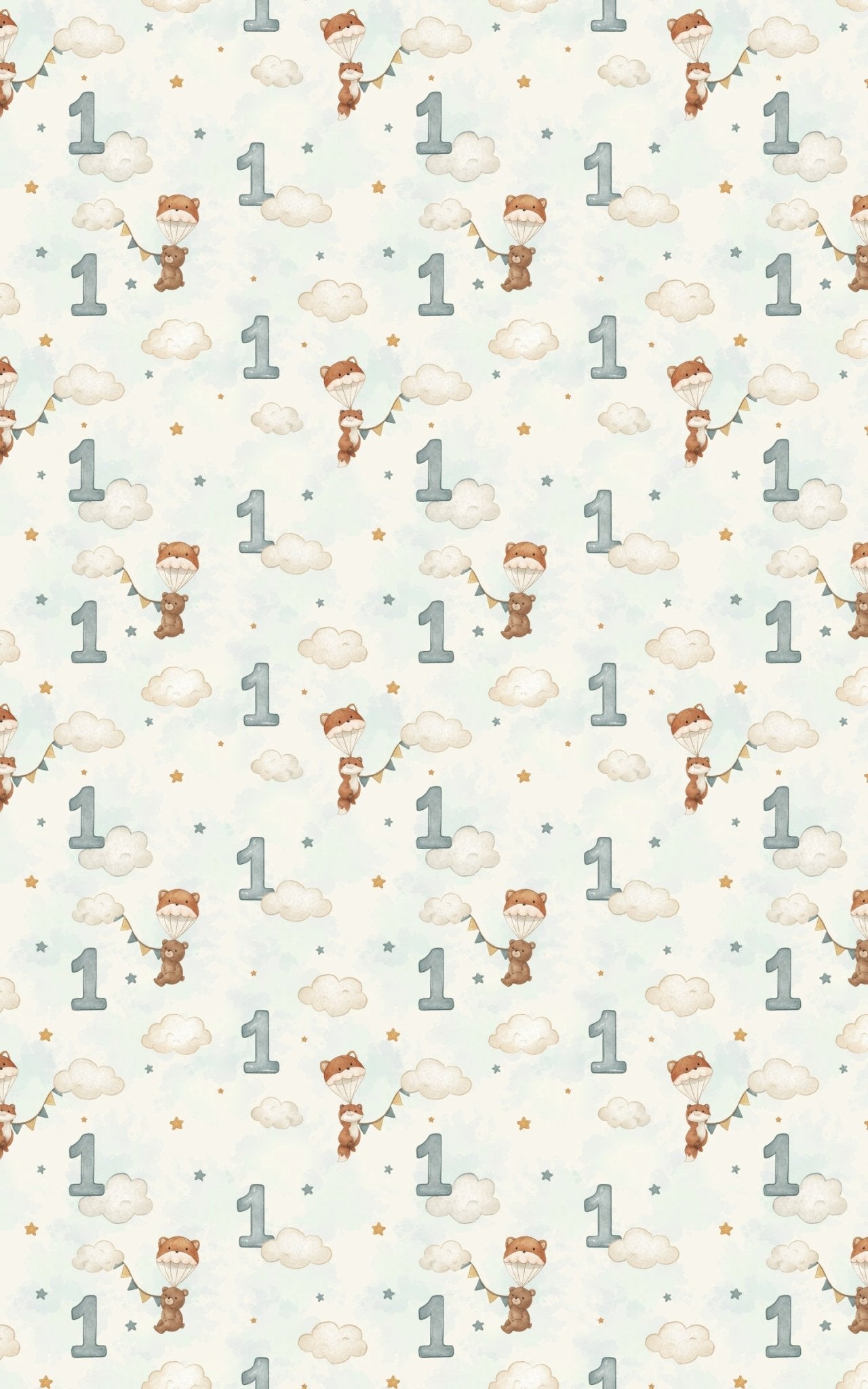 Little Star Turns One - London Penny Gift Wrap