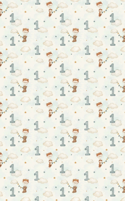 Little Star Turns One - London Penny Gift Wrap