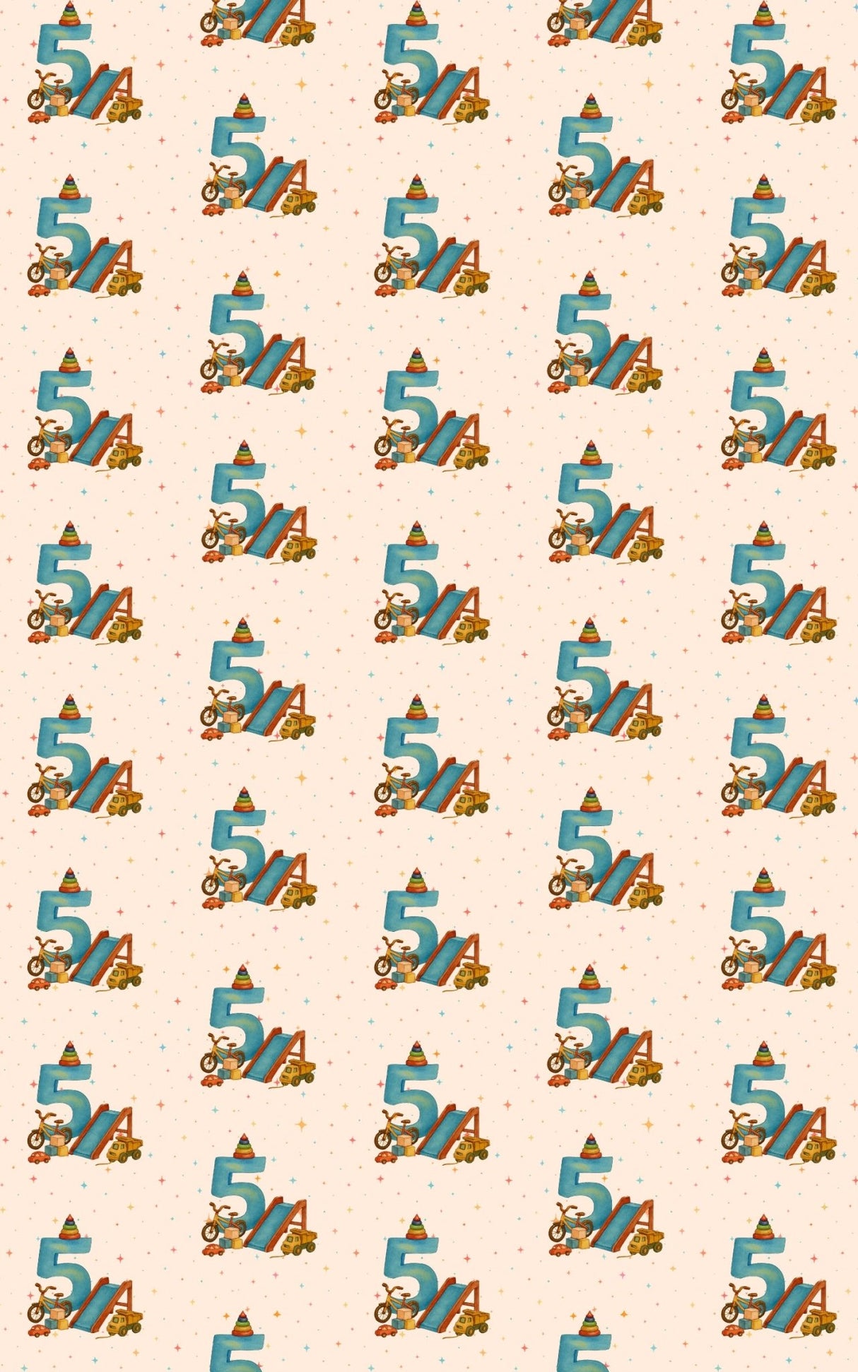 High Five at Five - London Penny Gift Wrap