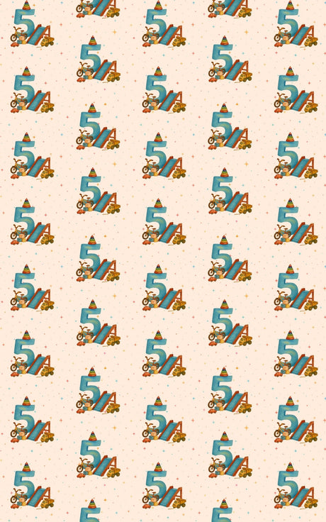 High Five at Five - London Penny Gift Wrap